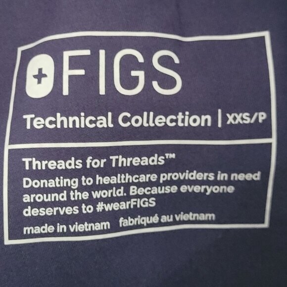 Figs Soeng Petite Scrub Pants Womens Size XXS Purple Technical Collection NWT - Picture 5 of 6